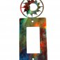 Shiny Sun Single Rocker Outlet Cover Plate by Steel Images USA 52815b