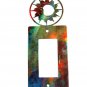 Shiny Sun Single Rocker Outlet Cover Plate by Steel Images USA 52815b