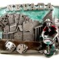 1982 State of Nevada Enameled Belt Buckle by Siskiyou