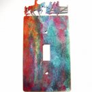 Cowboys on Fence Single Light Switch Cover Plate by Steel Images USA 42315