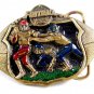 1982 Football Belt Buckle 5714 by Great American Buckle Co