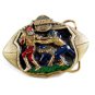 1982 Football Belt Buckle 5714 by Great American Buckle Co