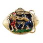1982 Football Belt Buckle 5714 by Great American Buckle Co