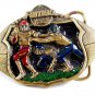 1982 Football Belt Buckle 5714 by Great American Buckle Co