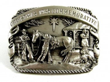 1985 Christmas Comemorative Belt Buckle by Arroyo Grande 102214