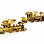 Locomotive Train Steam Engine Goldtone Cufflinks Unmarked 101614