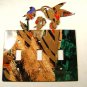 Hummingbird Double Light Switch Cover Plate by Steel Images USA 022615Q