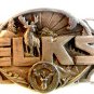 1986 Benevolent Protective Order of Elks Belt Buckle by Siskiyou