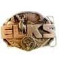 1986 Benevolent Protective Order of Elks Belt Buckle by Siskiyou