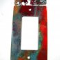 Cowboys on Fence Double Rocker Outlet Cover Plate by Steel Images