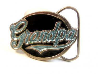 1987 Grandpa Belt Buckle Made in USA