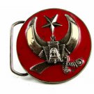 Shriner Masonic Enameled Belt Buckle 81914