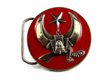 Shriner Masonic Enameled Belt Buckle 81914