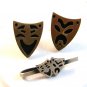 Comedy Tragedy Theatre Cufflinks & Tie Clasp by Kent