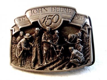 1837 - 1987 150 Years Commemorative John Deere Belt Buckle