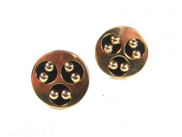Mid Century Modern Silvertone Cufflinks by Swank. 71915
