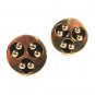 Mid Century Modern Silvertone Cufflinks by Swank. 71915