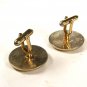 Mid Century Modern Silvertone Cufflinks by Swank. 71915