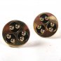 Mid Century Modern Silvertone Cufflinks by Swank. 71915