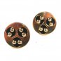 Mid Century Modern Silvertone Cufflinks by Swank. 71915