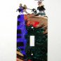 Rodeo Calf Roping Cowboys Single Light Switch Cover Plate by Steel Images USA D