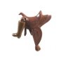 Western Cowboy Early Plastic Saddle / Boot Brooch