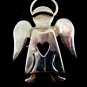Silvertone Angel Heart Brooch / Pendant by Best 8614