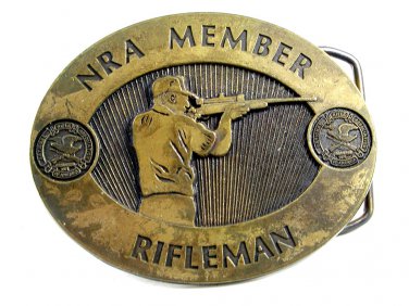 NRA Member Rifleman Belt Buckle 10312013