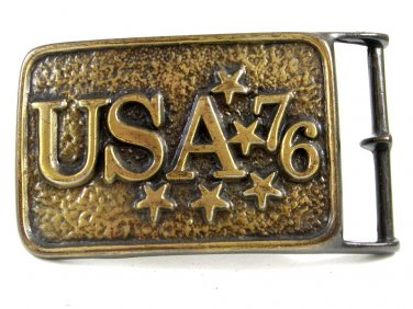 1976 USA '76 Bicentennial Belt Buckle 10292013
