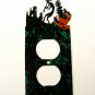 Kokopelli w/ Flute Double Outlet Cover Plate by Steel Images USA 022515K