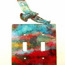 American Eagle Double Light Switch Cover Plate by Steel Images USA 030315NN