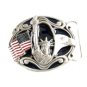 Statue of Liberty Flag Eagle Enameled Belt Buckle 62514 by Buckles of America
