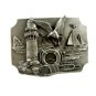 1989 Lighthouse Ships Birds Belt Buckle by Siskiyou Made In USA 092314
