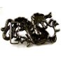 Large Antique Bronzetone Dragon Belt Buckle