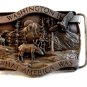 1981 Bergamont Washington is What America Was Belt Buckle