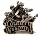 1981 Country Western Band Belt Buckle by Bergamont