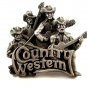 1981 Country Western Band Belt Buckle by Bergamont
