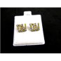 NY CZs Pierced Studs Earrings 12092013