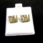 NY CZs Pierced Studs Earrings 12092013