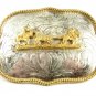 Silvertone & Goldtone Western Rodeo Cowboy Calf Roping Belt Buckle 11132013