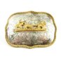 Silvertone & Goldtone Western Rodeo Cowboy Calf Roping Belt Buckle 11132013