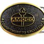 Amoco Commitment To Excellence Solid Brass Belt Buckle By JADCO 102014