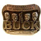 Four Generations of Buck Knife Makers Belt Buckle