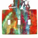 Pueblo Triple Light Switch Cover Plate by Steel Images USA 030515A