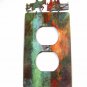 Cowboys on Fence Double Outlet Cover Plate by Steel Images 42315 USA