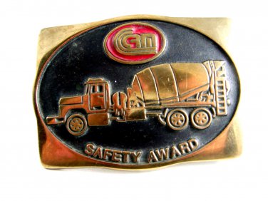 Anacortes Brass CRN - CRM ? Truck Concrete Belt Buckle 12022013