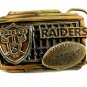 Official NFL Sanctioned Raiders Belt Buckle by Great American Products 82614
