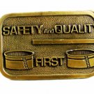 Safety & Quality First Brass Belt Buckle 82114