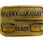 Safety & Quality First Brass Belt Buckle 82114