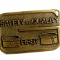 Safety & Quality First Brass Belt Buckle 82114